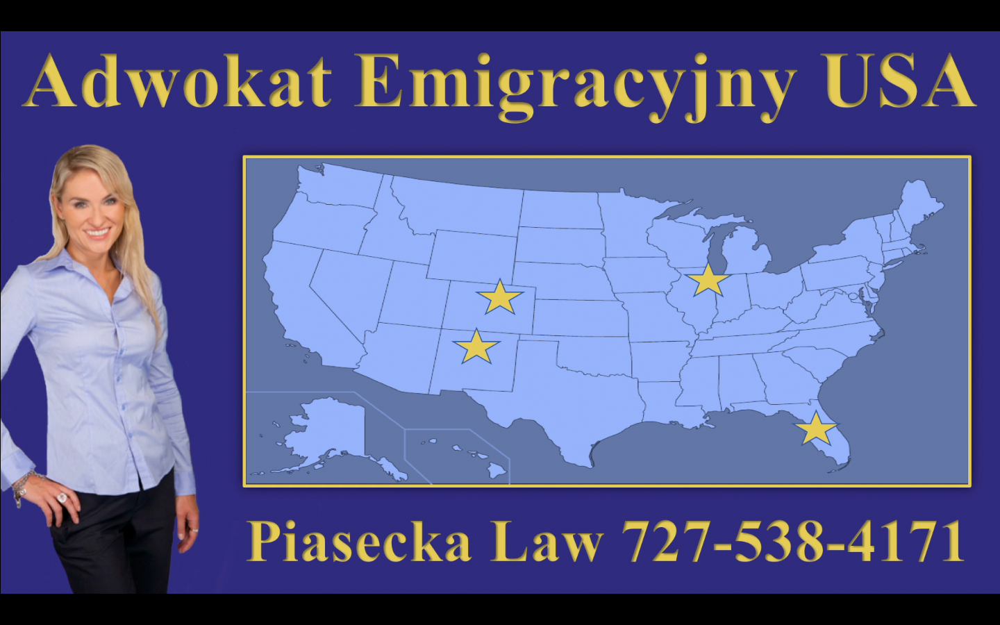 Adwokat Emigracyjny USA Piasecka Law 727-538-4171 Map